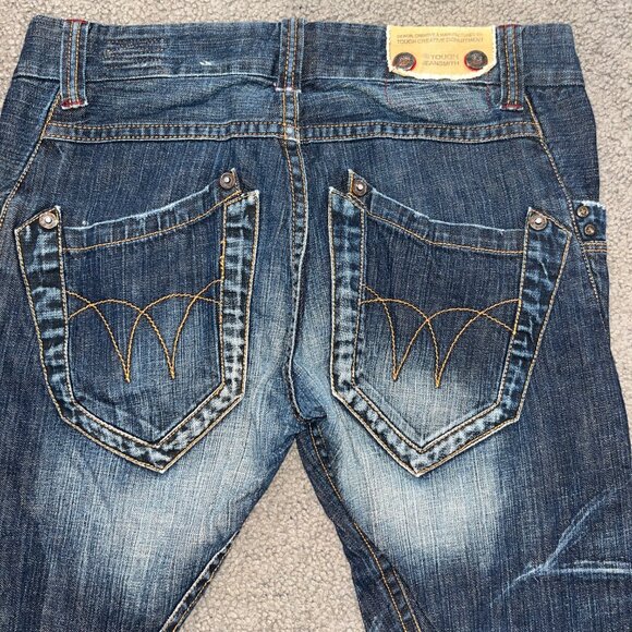 Vintage Y2K Tough Jeansmith Men's Jeans - Japanese Design = Size 34x31 - EUC - Picture 6 of 16